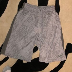 Grey athletic shorts